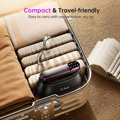 2-in-1 Portable Garment Steamer & Dry Iron – 1430W Fast Heat-Up Wrinkle Remover